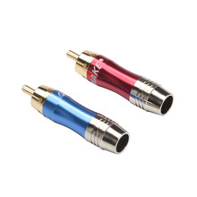 2Pcs Blue&Red RCA Banana Plug Male Wire Connector Plug Gold Plated For Audio Adapter Speaker Plug 2024 - buy cheap