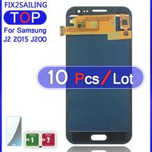 Pantalla LCD para Samsung Galaxy J2 2015 J200 J200F J200Y J200H, montaje de pantalla táctil 100% probado (ajuste), 10 unidades 2024 - compra barato