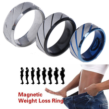 Anillo magnético anticelulitis Fitness para perder peso, productos de adelgazamiento, joyería de salud magnética, 7 tamaños 2024 - compra barato