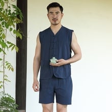 Online chinese store traditional sundress chinese clothing for men two piece set top and pants hot new trends 2018 TA249 2024 - buy cheap