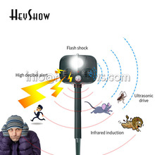 Outdoor Ultrasonic Camping Solar Alarm Repeller Pest Mouse Sensor Garden Bird Cat Dog Fox Animal Drive Burglar Alarm System 2024 - buy cheap