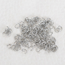 Miasol-Accesorios de joyería de acero inoxidable para mujer, joyería de plata y oro de 4/5/6/8mm, anillos abiertos, 200 Uds. 2024 - compra barato