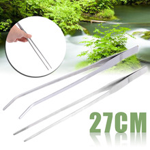 1pc Fish Tank Live Water Plant Tweezers Long Tongs Aquarium Stainless Steel Tweezer  27cm Length Elbow Stright 2024 - buy cheap