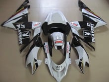 Custom Motorcycle Fairing kit for KAWASAKI Ninja ZX10R 04 05 ZX 10R 2004 2005 ABS Plastic White black Fairings set+gifts KN38 2024 - buy cheap