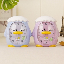 Creative Penguin Home Alarm Clock Unique Cartoon Electronic Digital Clock Fashion Candy Color Children Bedroom Elektronik Saat 2024 - buy cheap