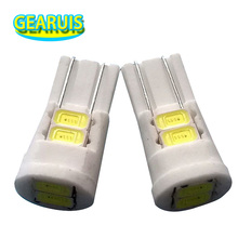 100pcs T10 Ceramic LED W5W 6 SMD 5630 6SMD 80MA 5730 LED 194 168 Car License Plate Lamps Interior Light Bulbs White Car styling 2024 - buy cheap