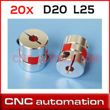 CNC jaw spider motor Plum Shaft coupling Flexible Coupler 4/5/6/6.35/7/8/10 mm D 20 L 25 2024 - buy cheap