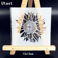 Sunflower DIY Plastic Layering Stencils Masking Spray Template For Wall Scrapbooking Painting Photo Album Paper Card Craft 2024 - buy cheap