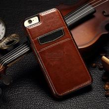 Fashion PU leather Back Cover With Card Bag Snap-On Wallet For Apple iphone 6 6S Fundas Business Style i6 s For iphone6s Case 2024 - buy cheap