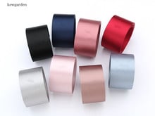 Kewgarden 40mm 1-1/2" Glossy Wrinkle Layering Cloth Ribbons Handmade Bowknot Ribbon DIY Riband Accessories 4M/Lot 2024 - buy cheap