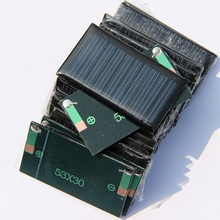 BUHESHUI-Mini célula Solar policristalina, 5-5V, 30mA, Panel de energía Solar DIY, cargador de batería de 3,7 V, juguete, envío gratis 2024 - compra barato