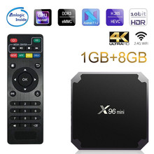 Tv Box X96mini Android 7.1 Smart Tv WiFi 4K 2GB 16GB Amlogic 1GB 8GB S905W Tvbox Quad Core WiFi Media Player X96 Mini Set Top 2024 - buy cheap