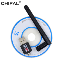 CHIPAL mini usb wireless wifi adapter 150mbps wi-fi receiver 802.11n usb ethernet adapter network card Support Windows for PC 2024 - buy cheap