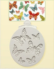 Yueyue-Molde de silicona de mariposa para fondant, herramientas de decoración de pasteles, pasta de goma de chocolate 2024 - compra barato