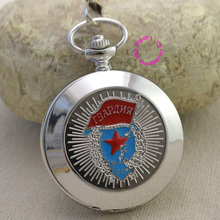 wholesale Russian Vingtage silver Soviet BOLSHEVIK Mechanical FOB Pocket Watch Men Pendant Watches ancient retro red star flag 2024 - buy cheap