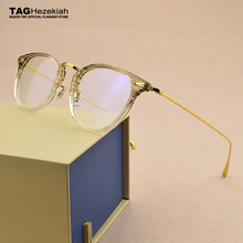 2018 vintage glasses frame titanium myopia computer glasses women men transparent Retro eyeglasses frame optical spectacles nerd 2024 - buy cheap