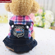 Pet Clothes Winter Sling Jeans Dog Clothing Soft Dog Coats Jackets Winter Cowboy Jean Clothes for Dogs Chihuahua Pets Clothing 2024 - buy cheap