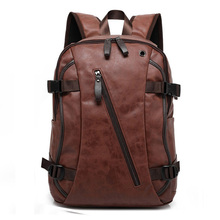 SIXRAYS Men Oil Wax Leather Backpack Men's Casual Backpack & Travel Bags Western College Style Man Backpacks Mochila Zip Men 2024 - buy cheap