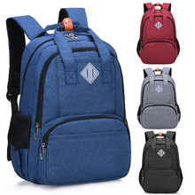 Mochila unissex para crianças e adolescentes, bolsa escolar impermeável de grande capacidade para laptop e livros 2024 - compre barato