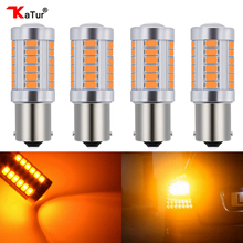 Luz de señal de giro, 4 Uds., 1156 BAU15S PY21W 150 grados S25 1056 1156PY, naranja, rojo, azul, lámpara LED de coche, DC 12V 33-SMD 33 SMD 5630 2024 - compra barato