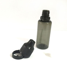 Botellas de plástico PET negro a prueba de niños, gotero a prueba de niños, tapa de seguridad 0C, 5ml, 10ml, 15ml, 30ml, 200 Uds. 2024 - compra barato