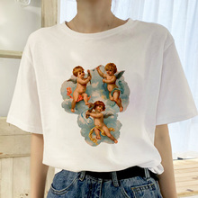 Camiseta con estampado de dibujos animados para mujer, ropa Harajuku, informal, kawaii, 2019 2024 - compra barato