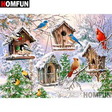 HOMFUN 5D DIY Diamond Painting Full Square/Round Drill "Animal bird" 3D Embroidery Cross Stitch gift Home Decor A02465 2024 - buy cheap