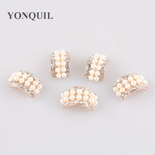 Fashion pearl brooch pins Hight Quality Crystal pin Rhinestone Brooches wedding dress accessories 20PCS/LOT MYQBB017 2024 - buy cheap