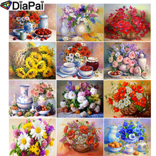 DIAPAI 100% Total Square/Rodada Broca 5D DIY Pintura Diamante "Colorido flor paisagem" 3D Bordado Ponto Cruz decoração Da Sua casa 2024 - compre barato