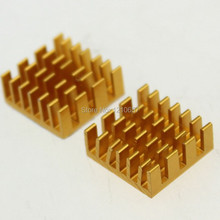 10 pieces lot 14x14x6mm Golden Aluminum Heatsink Radiator Heat Sink For IC Chip 2024 - buy cheap