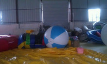 Горячий голубой и белый пляжный шар небесно-голубой с белым цветным шариком красочный пляжный шар 2024 - купить недорого