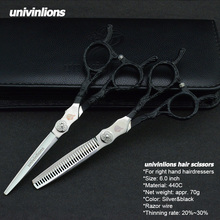 5.5/6.0 professional hairdressing scissors hairstylist scissors kit hairdressing tools thinning shears hair cutting scissors 2024 - buy cheap