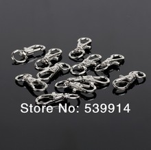 100Pcs Dull Silver Plated Swivel Lobster Clasp Clips Key Hook Keychain Split Key Ring Findings Clasps For Keychains Making 32mm 2024 - buy cheap