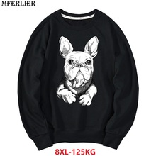 men Sweatshirts hipster print dog large size high street Hip hop cotton pull over coat 5XL 6XL 7XL 8XL autumn Sweatshirts o-neck 2024 - buy cheap