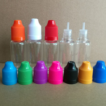 100pcs/lot, 15ml Clear Empty E liquid Bottle, PET Plastic Dropper Bottles with CHILD Proof Caps & long fine Tips for Nail Polish 2024 - buy cheap