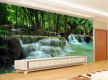 Fondo de pantalla grande 3D con imagen personalizada con paisaje natural verde, papel tapiz romántico en 3D 2024 - compra barato
