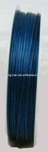 FREE SHIPPING 3ROLLS of Dark blue Tiger Tail Beading wire 0.38mm M227 2024 - buy cheap