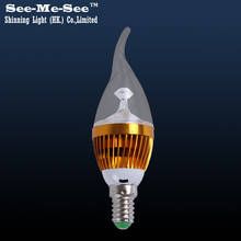SMQP-4-3B AC85-265V E14/E27 led Spotlight 3W Led Candle Light LED Bulb 2024 - buy cheap