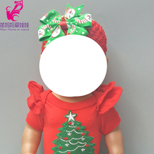 43 см детская кукла, Рождественский повязка для волос для 50 см reborn baby doll головная повязка, аксессуары для детской куклы 2024 - купить недорого