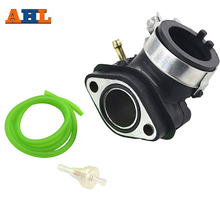 AHL Motorcycle Carburetor Intake Manifold & Oil Tube & Fuel Filter For GY6 125 Carburetor Pad Plastic Outlet Interface 2024 - buy cheap