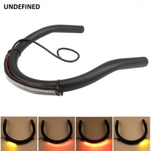 230mm Motorcycle Cafe Racer Rear Seat Frame Hoop Loop End Brat w/LED Tail Brake Light for Honda Yamaha Suzuki CB1100 Universal 2024 - buy cheap