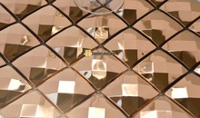 13 face diamond 3D rose gold stainless steel metal mosaic tile moder living room kitchen backsplash bathroom shower metal tiles 2024 - buy cheap