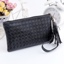 Fashion Women Handbags With Tassel Cell Phone Clutch Bag Leather Ladies Clutches For Mobile Women Wallet Clutch Bag 2024 - buy cheap