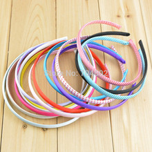 10mm Satin solid Headbands Girls hair band kids' hair accessories 50pcs/lot H023 2024 - buy cheap