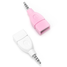 Универсальный мини 3,5 мм штекер Aux аудио разъем USB 2,0 Женский адаптер конвертер 2024 - купить недорого