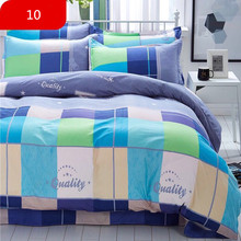 4 Pcs/Set Classic Bedding Set 4 sizes Grey Blue Flower Bed Linen Duvet Cover Set Pastoral Bed Sheet AB Side Duvet Cover 2019 Bed 2024 - buy cheap