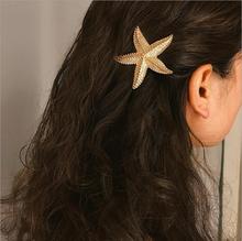 metal hair clip moon starfish hair pins tiara bride hair accessories wedding hair jewelry barrette 2024 - buy cheap