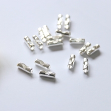 "Falsa uma caneta dura" 2.5/3mm (cabe em corrente de esferas de 1.5-2.5mm) 5g 925 conectores de corrente de joias de prata esterlina achados acessórios 2024 - compre barato