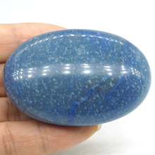 Piedra de jabón de masaje, azul Natural piedra de cuarzo, SPA, cuarzo Mineral, basalto, alivio del dolor por terapia, herramienta de cuidado de la salud 2024 - compra barato