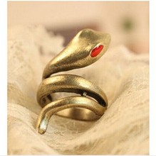 Женское кольцо со змеиным принтом, модное панк-кольцо для ночного клуба, 4RD73 2024 - купить недорого